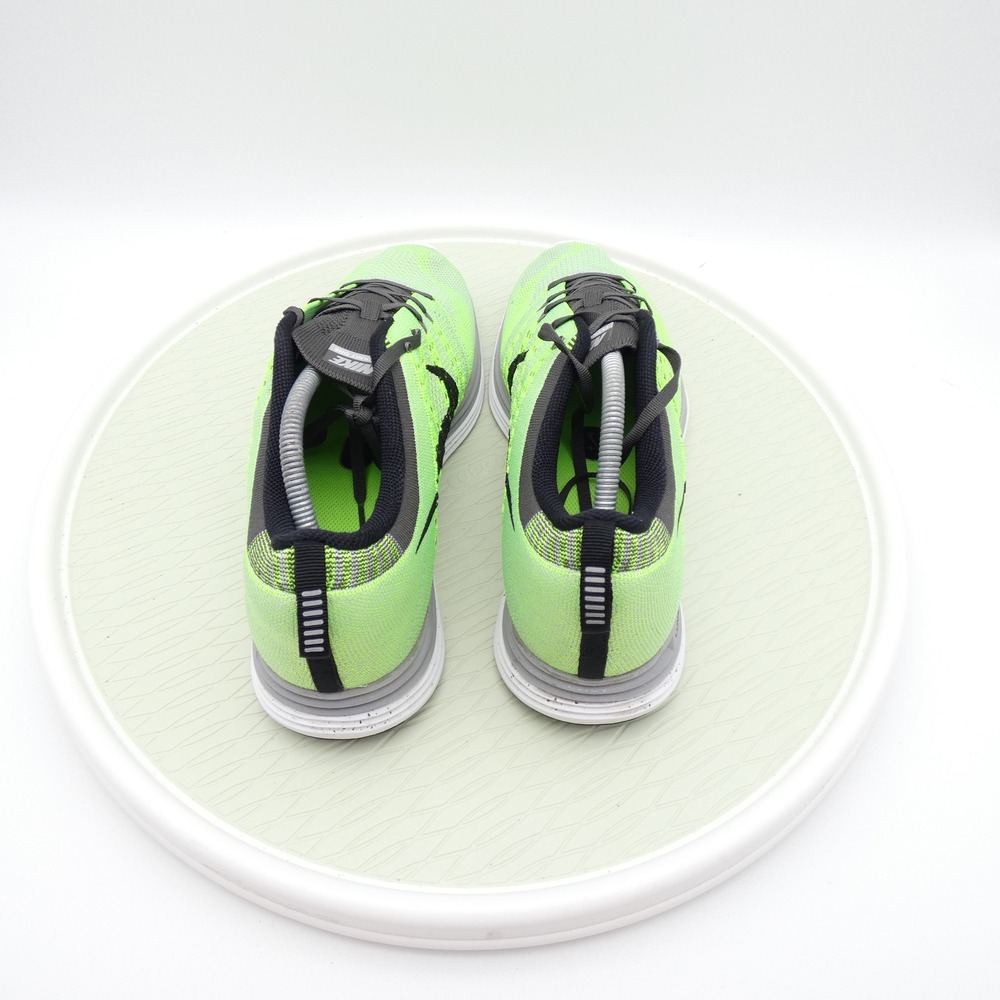 Nike Flyknit Lunar1+ Electric Green Black Running Shoes 554887-300 Mens 11.5 - Picture 5 of 10